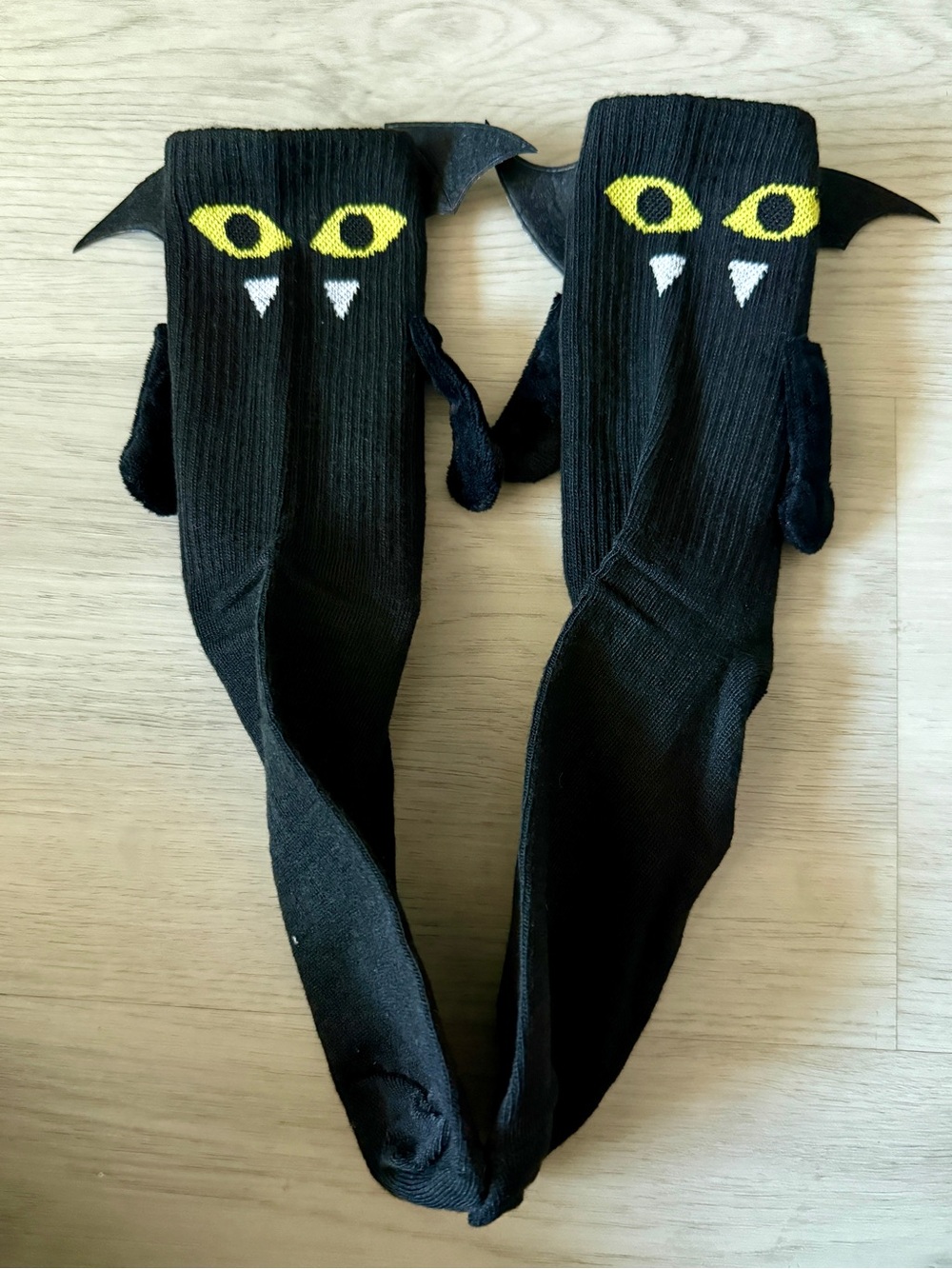 New Adorable Halloween Black Bat Socks Womens One Size Novelty Costume Cosplay